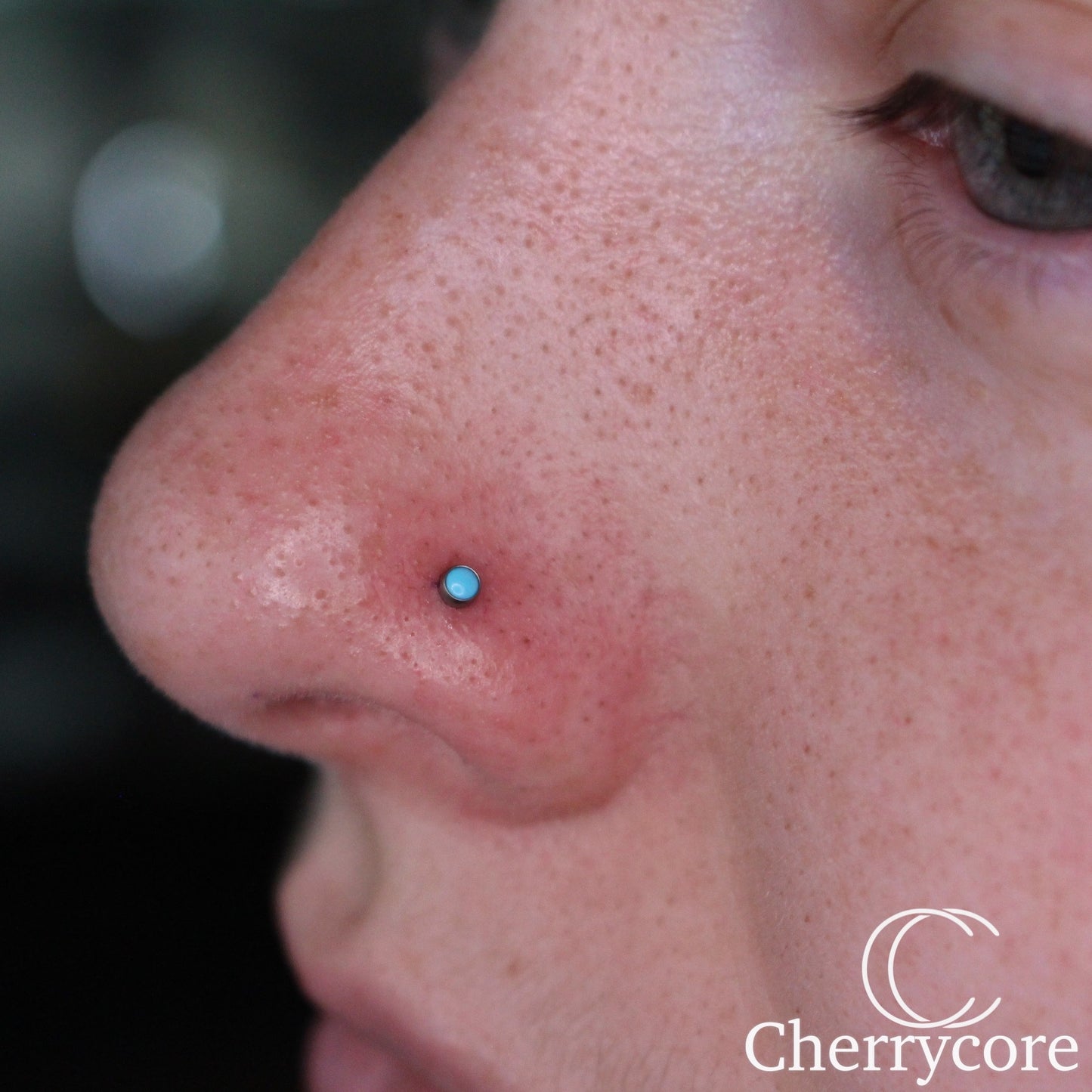 Titanium Genuine Stone Threadless Attachment