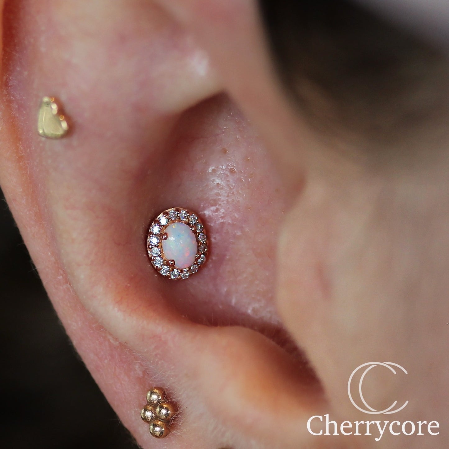 Cammie-14K White Gold Gold- Threadless Attachment
