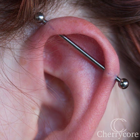 Basic Titanium Threaded Straight Barbell