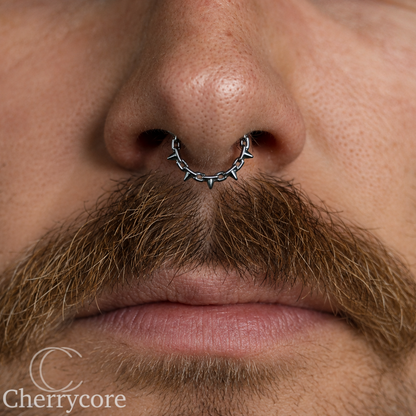 Titanium Barbed Wire Hinge Ring