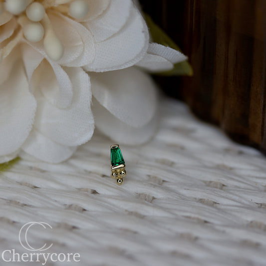 Solstice- 14k Yellow Gold- Threadless attachment