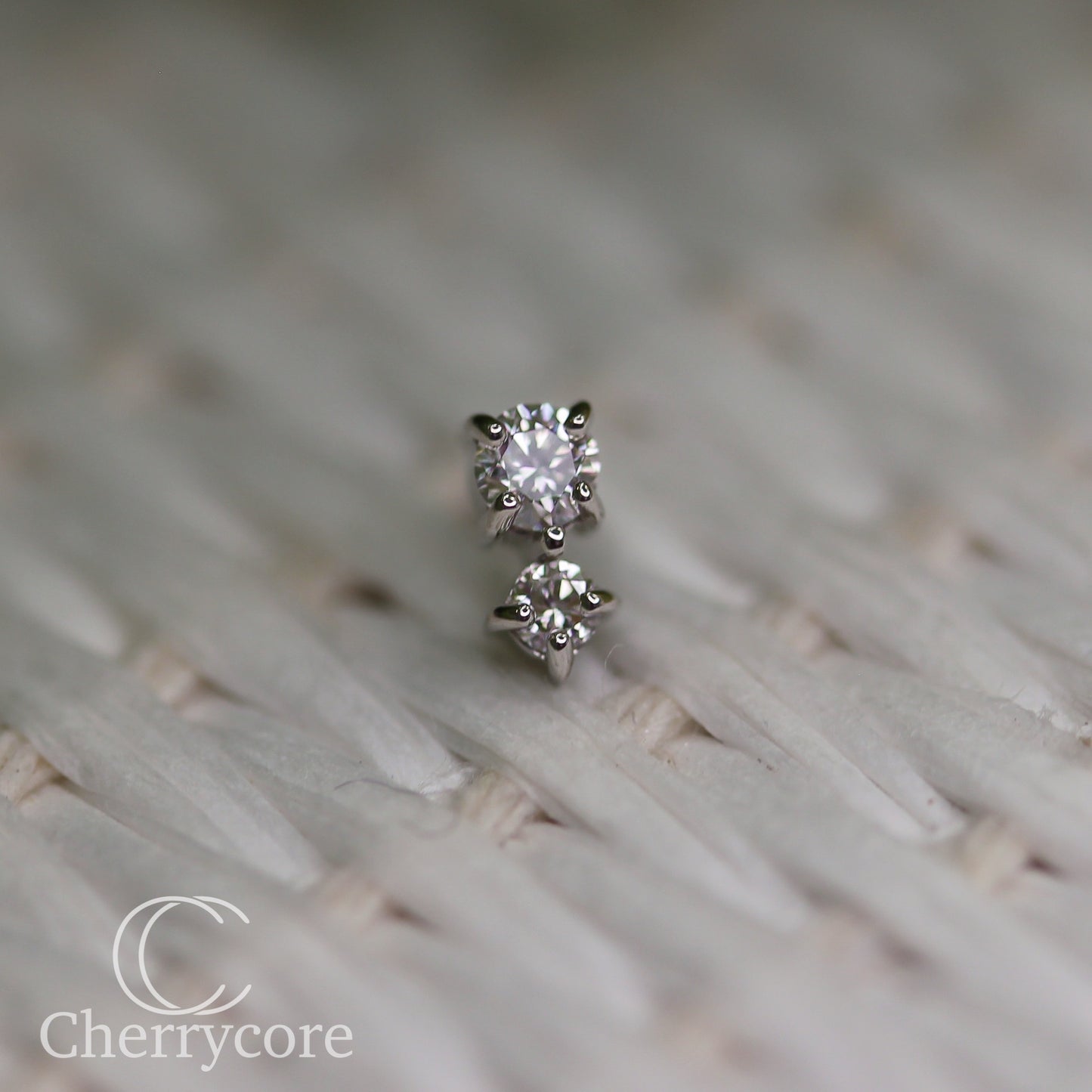 Bebe - Genuine Lab Diamonds-White Gold- Threadless Attachment