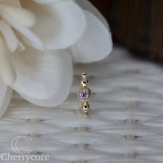 Lovelace - 14k Yellow Gold- Threadless attachment
