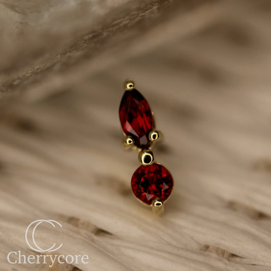 Such A Vibe- Genuine Garnet - Threadless Attachment