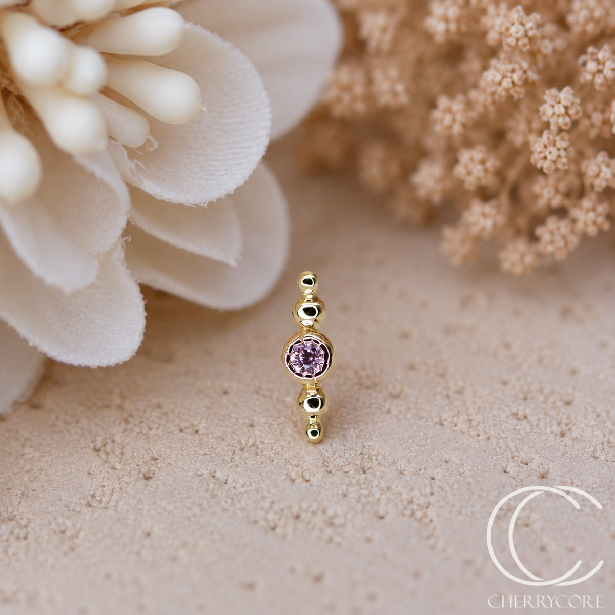 Lovelace - 14k Yellow Gold- Threadless attachment