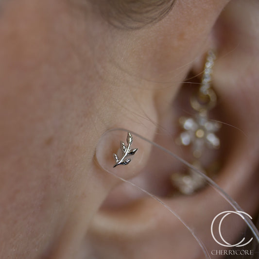 Fine Vine - 14k White Gold- Threadless attachment