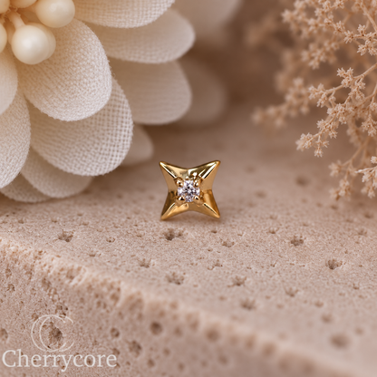 Nova - 14k Gold - Threadless Attachment