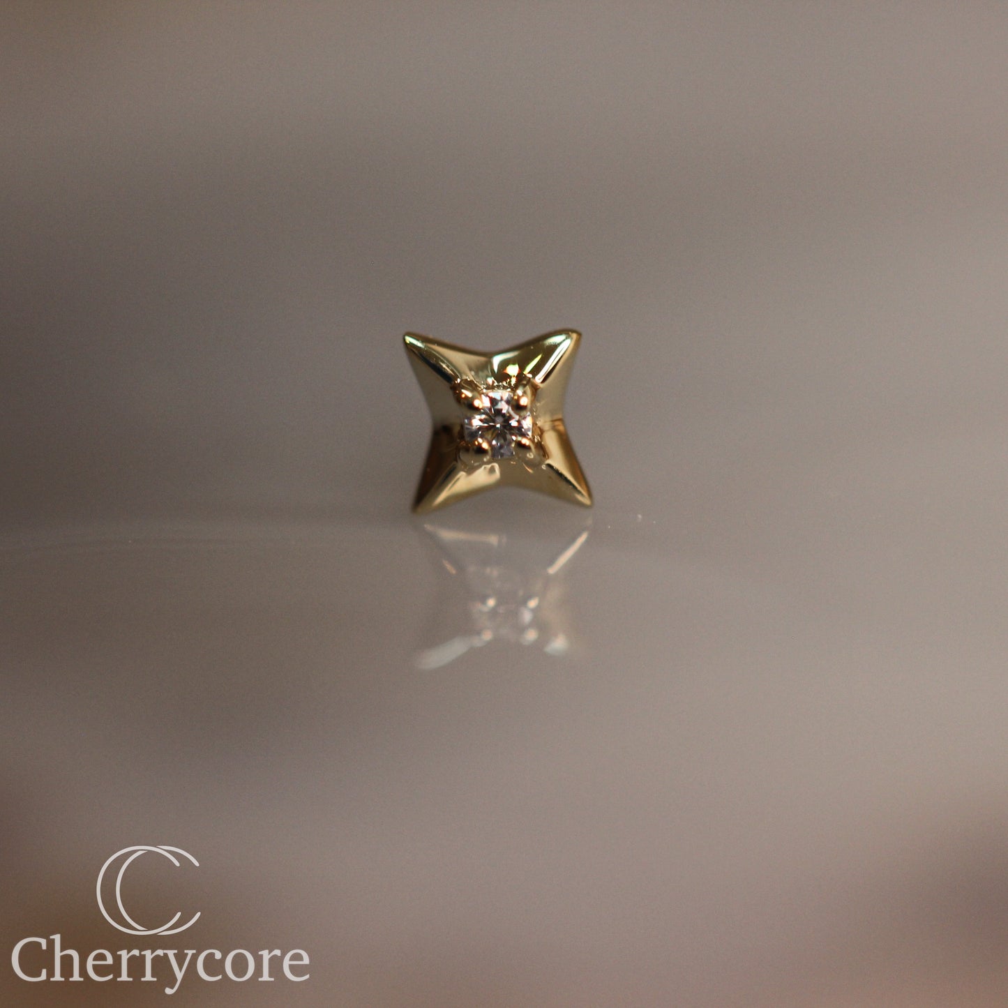 Nova- 14k Gold - Threadless Attachment