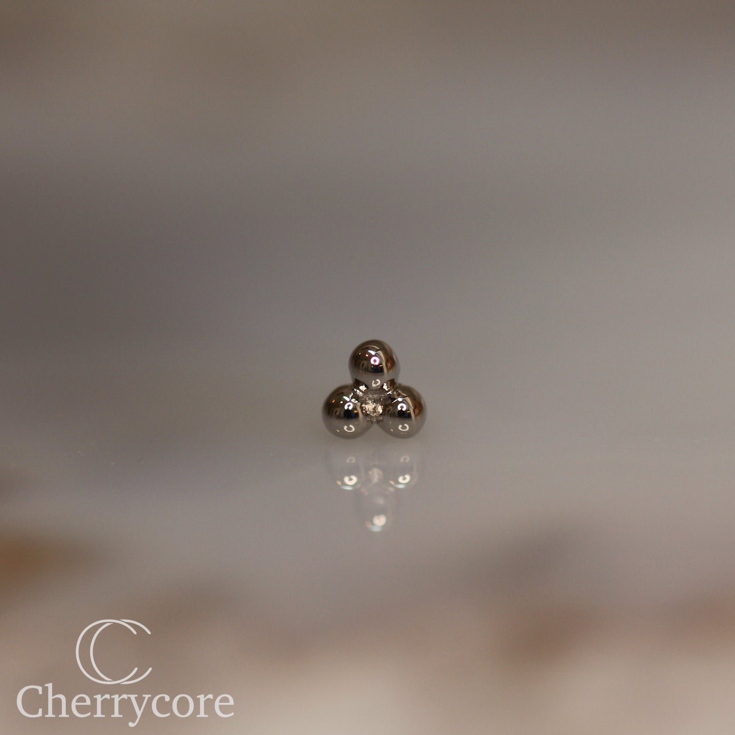 14k Gold- Tribead -Threadless Attachment