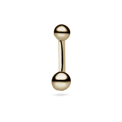 Solid Gold  Navel Barbell