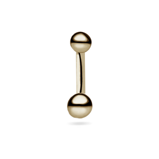 Solid Gold  Navel Barbell