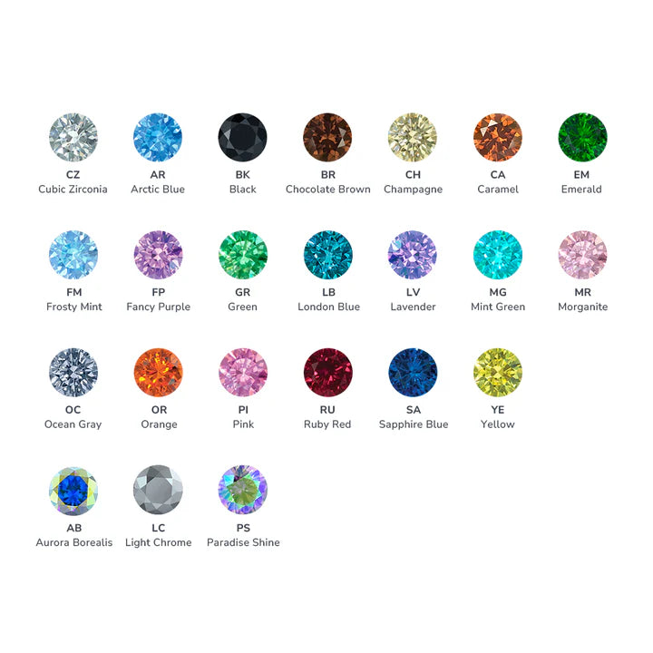 Titanium Prong Set Gem Threadless Attachment