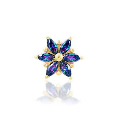 Mystic Elegance- 14kt- Threadless Attachment