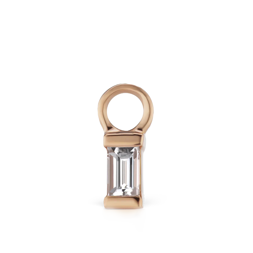 Diamond Baguette Charm