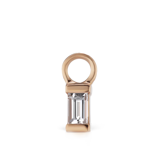Diamond Baguette Charm