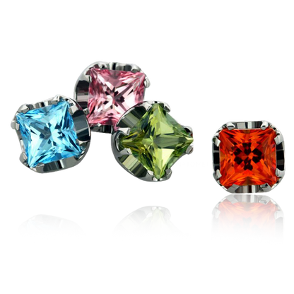 Princess shop cut gemstone