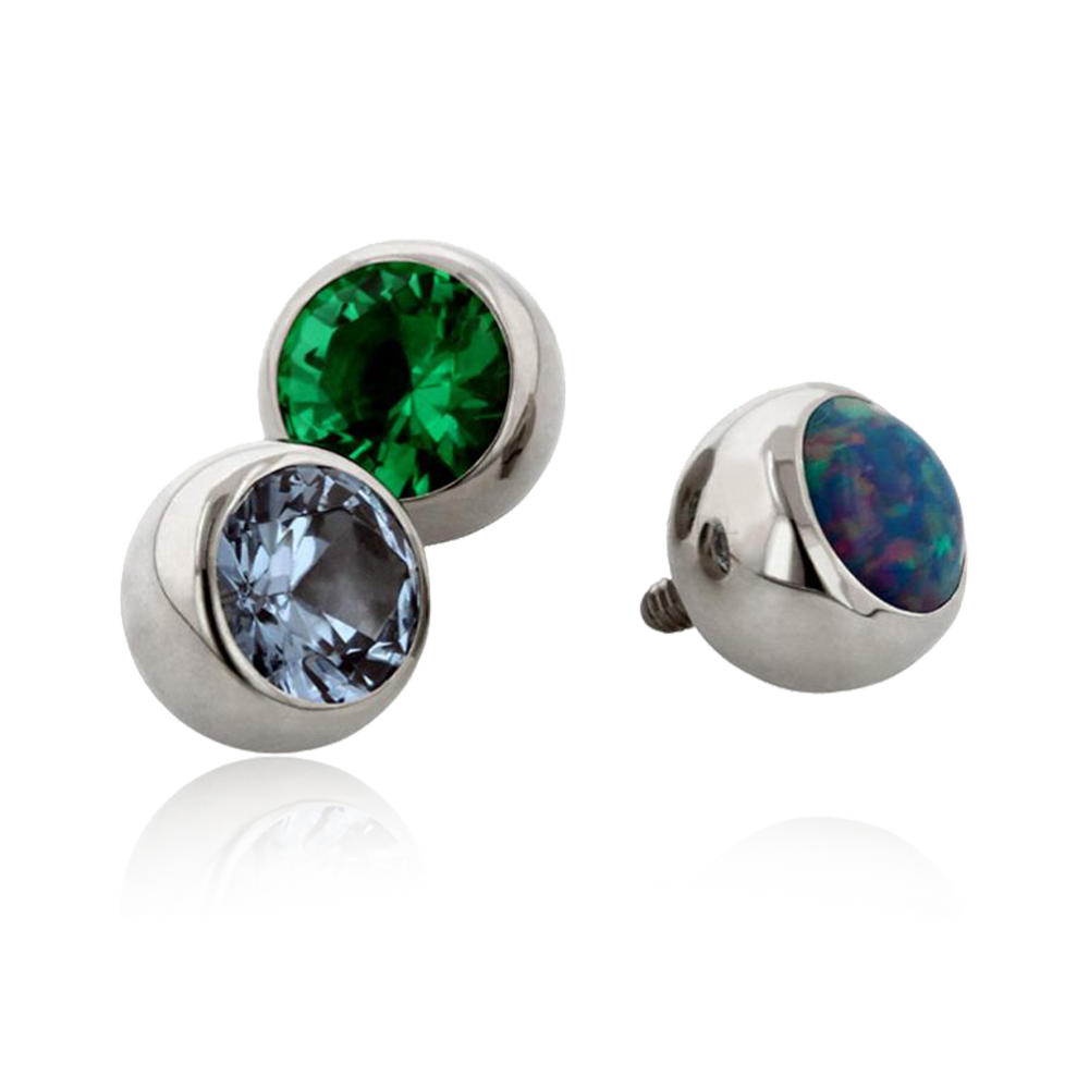 Titanium Gem Ball Threaded Attachment – Cherrycore