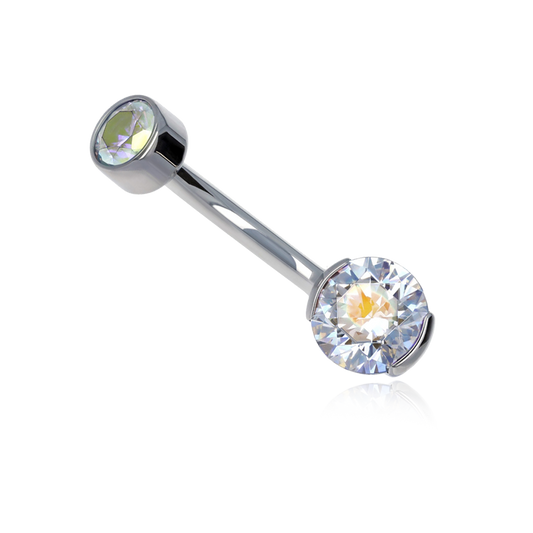 Titanium Partial Bezel Navel Curve