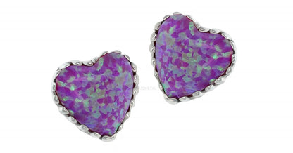 18k Gold Opal Heart Threadless Attachments