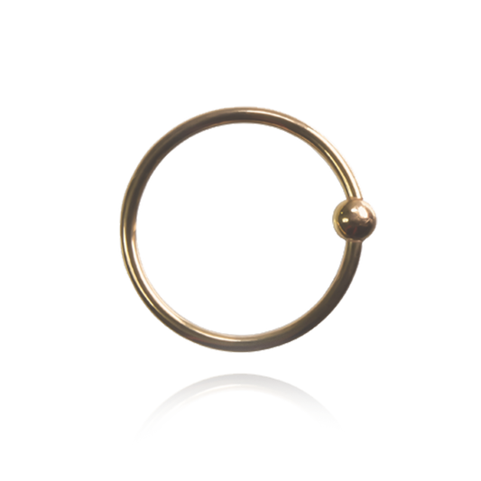 14k Fixed Bead Ring