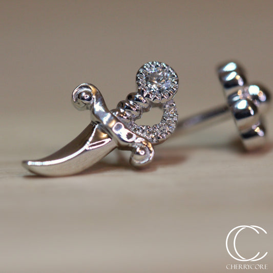 Diamond Sword Threaded Stud