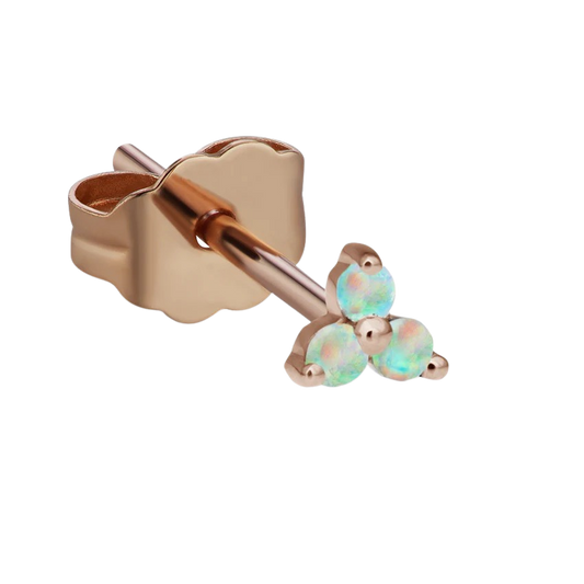 Opal Trinity Stud Earring