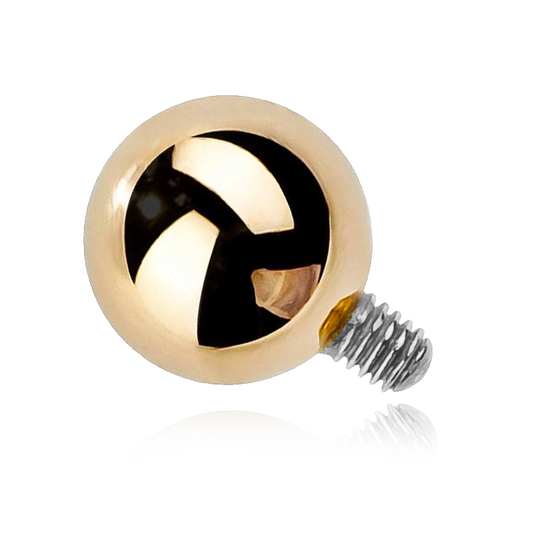 Gold Ball Threaded Attachment