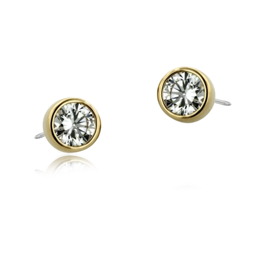 18k Bezel Set Gem Threadless Attachment