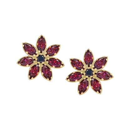 18k Custom Marquise Flower
