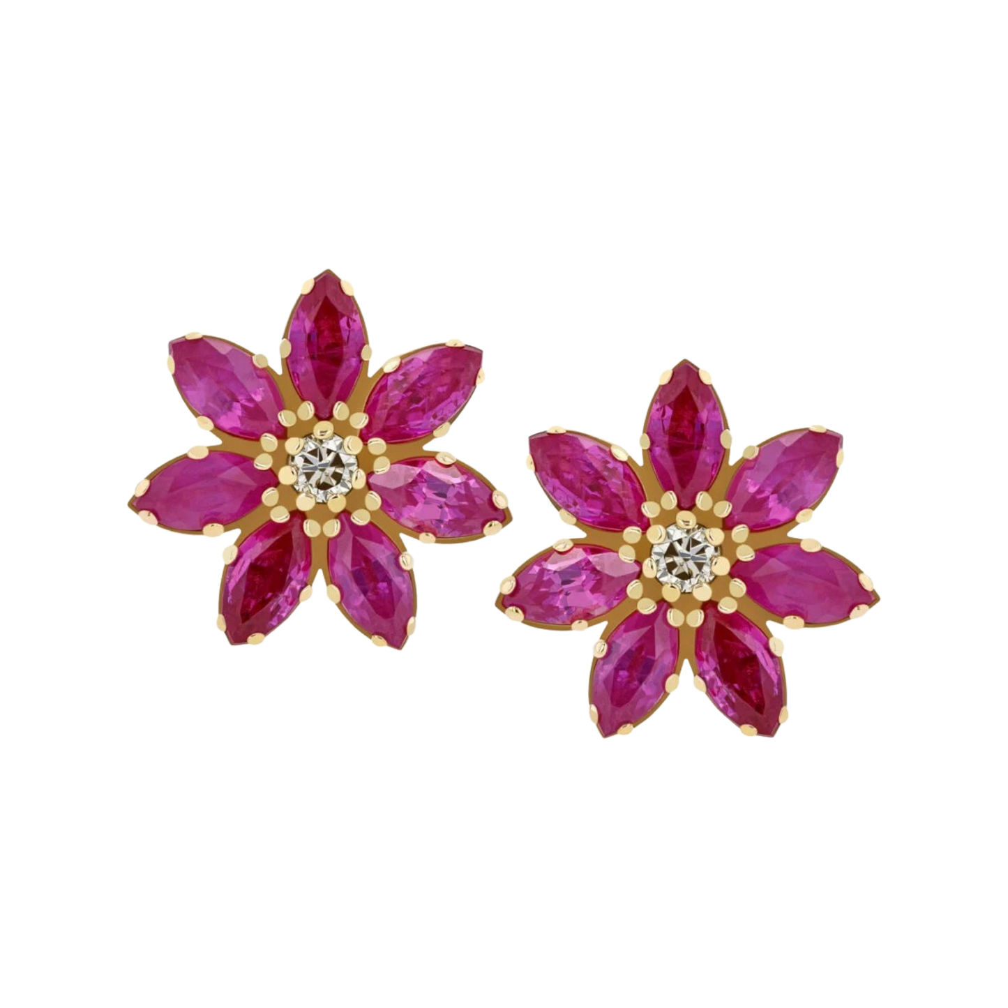 18k Custom Marquise Flower