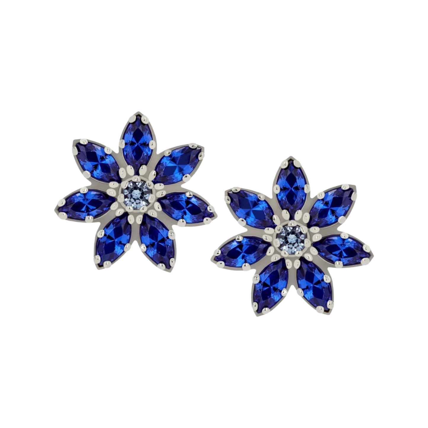 18k Custom Marquise Flower