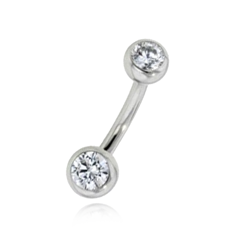 Gem Ball Curved Barbell - Mini