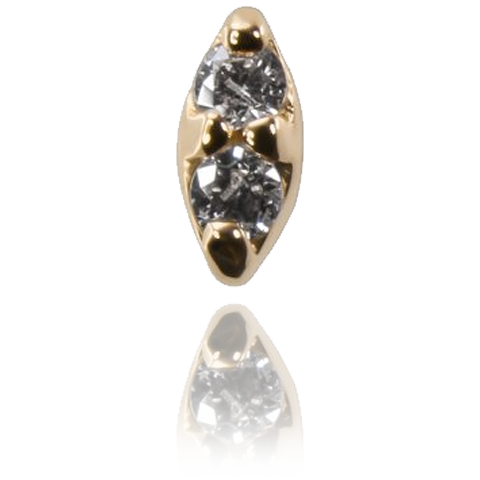 Double Diamond Marquise Threadless Attachment