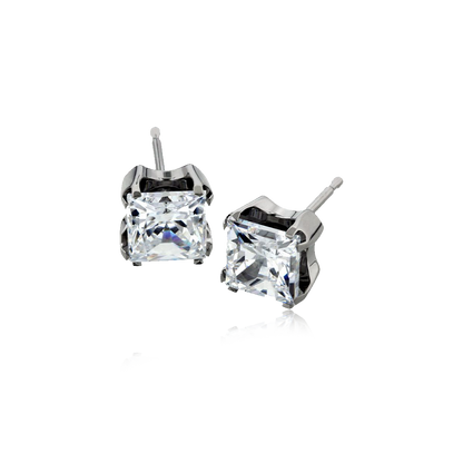 Titanium Gem Traditional Earrings